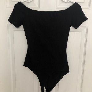 Off the shoulder onesie